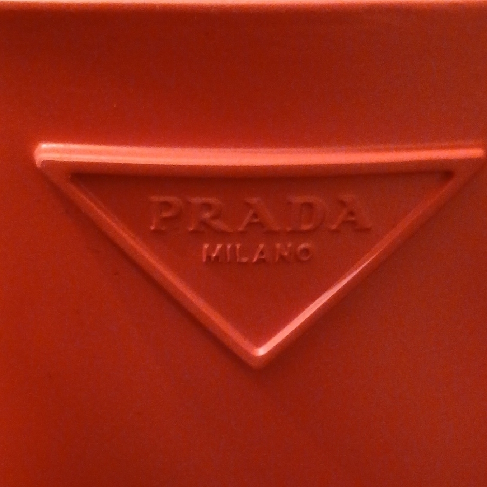 Prada Red Rubber Short Rain Boots - Picture 8 of 9